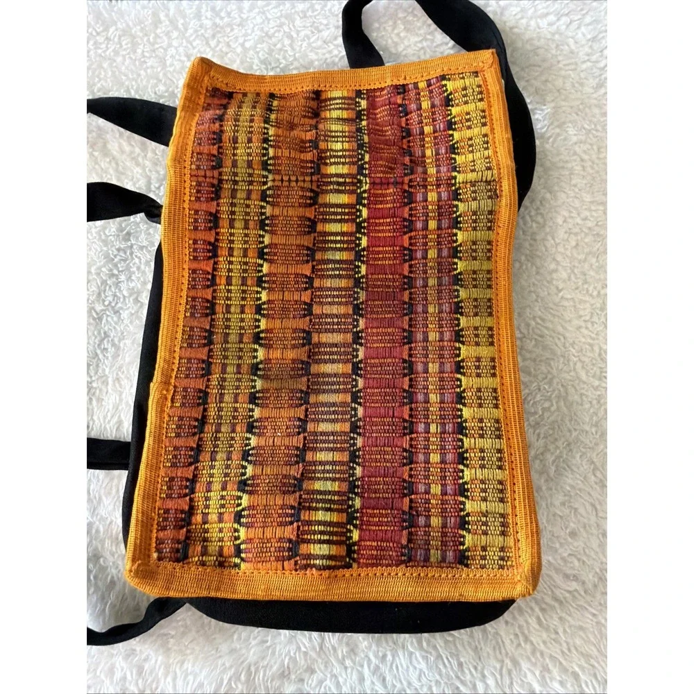 Colorful Woven Crossbody Bag Boho Festival Travel Purse Multi Pocket Bohemian